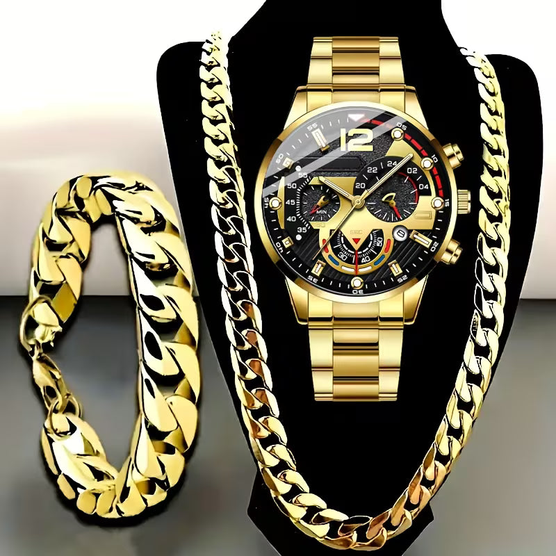 Luxury Men’s Watch Set – Timeless Style & Power - ZW