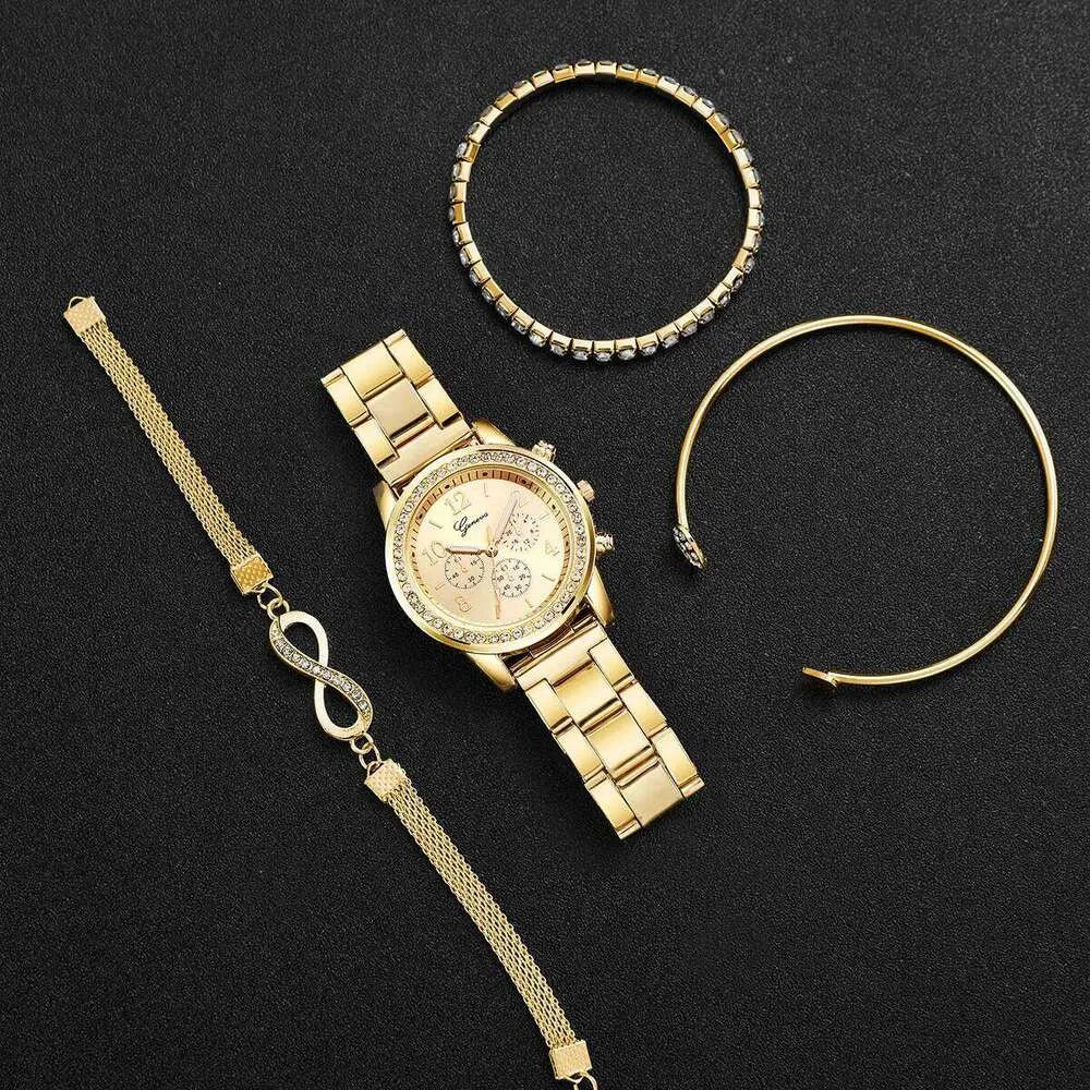 Infinia — 4-Piece Watch & Bracelet Set (Rose Gold Tone) ∞TZ